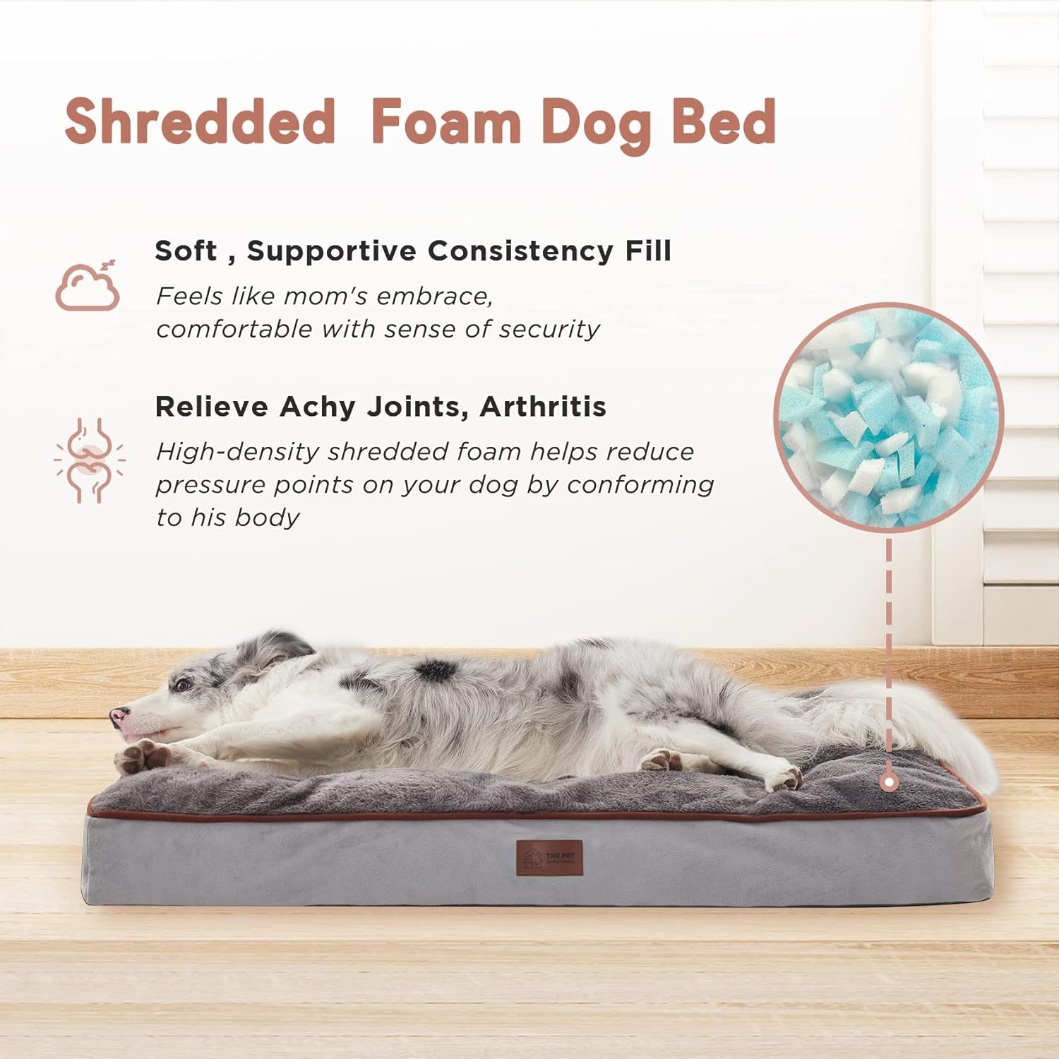 Dog Beds for Extra Large Dogs, Medium Dogs, Dog Crate Bed with Removable Washable Cover And, Pet Bed Pillow for Dog/Cat/Rabbit
