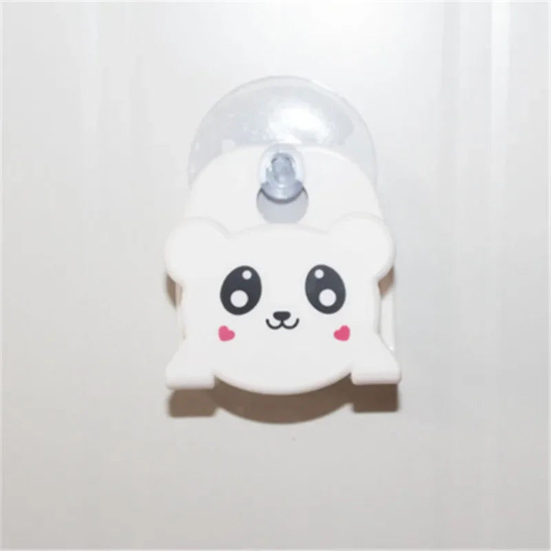 Cartoon Frog Kitchen Storage Rack Cute Bear Strong Suction Cup Sink Sponge Holders Kitchen Free Punch Dishcloth Scrubber Holder