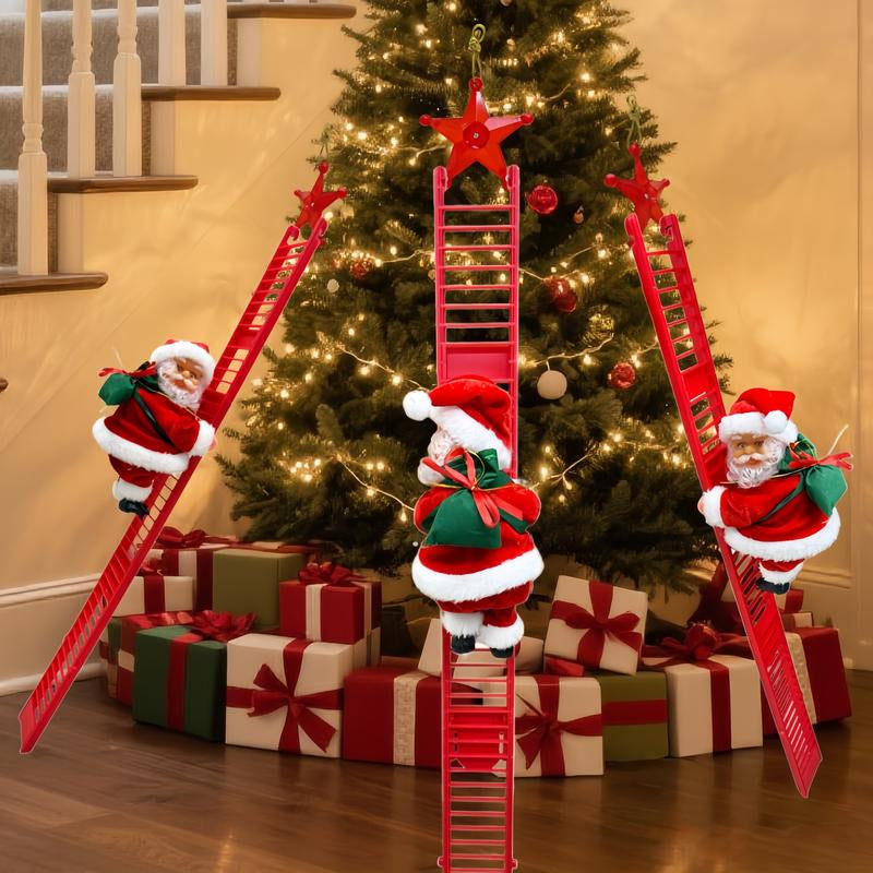 "Santa's Magic Ladder" - Musical Climbing Santa Decoration 🎅