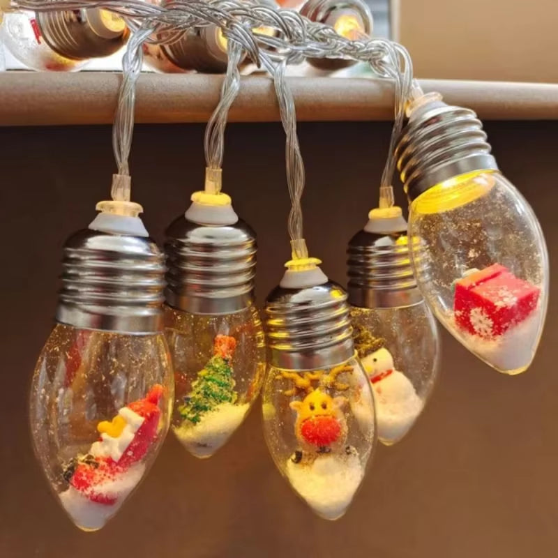 Whimsical Christmas Character String Lights