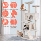 Your Cat's Dream Kingdom: The 54" Multi-Level Cat Tower