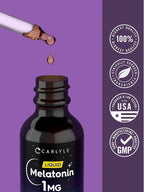Melatonin Liquid 1Mg | 4 Oz Supplement for Men and Women | Berry Flavor | Vegetarian | by