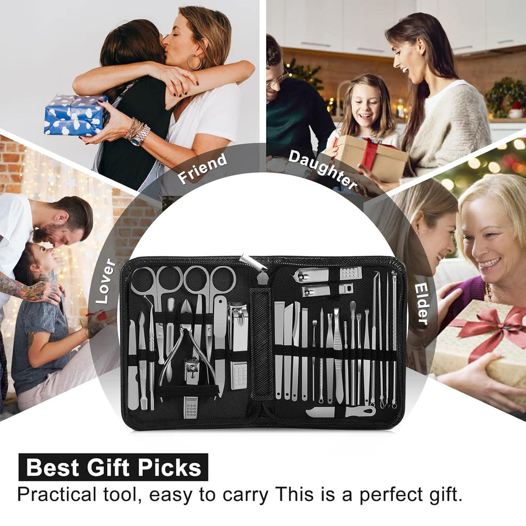 30 PCS SET Estuche De Herramientas Para Las Uñas Enterradas PEDICURA PROFESIONAL