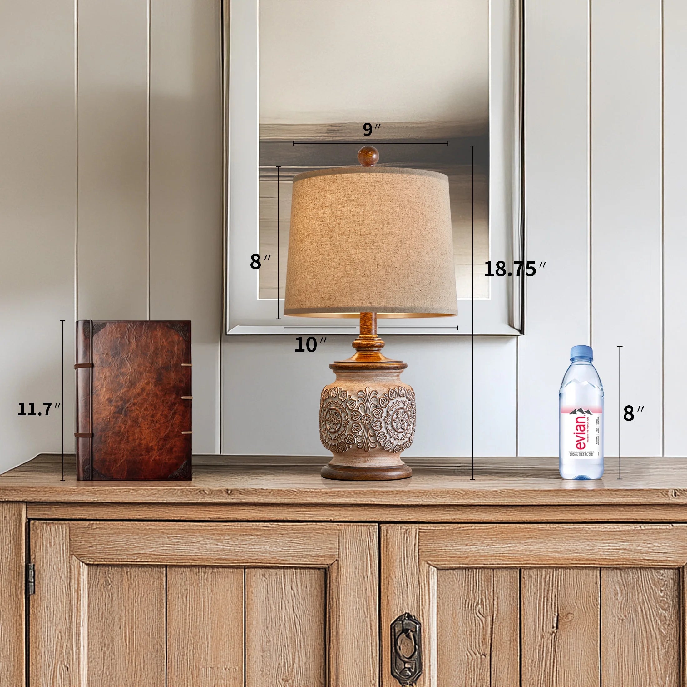 The Vintage Floral Table Lamp Set