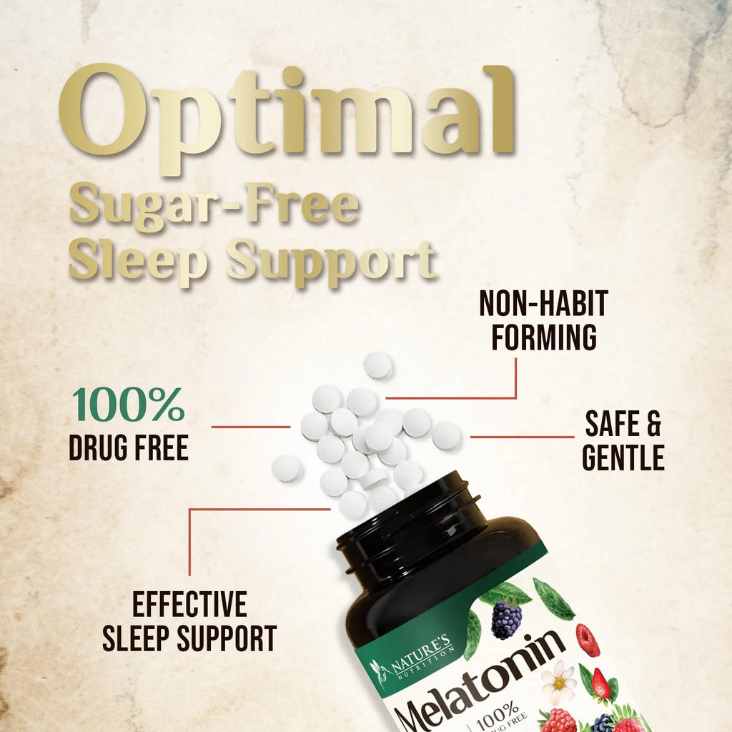 Melatonin 10 Mg Fast Dissolve, Melatonin Supplements for Restful Sleep, Natural Sleep Support Supplement for Adults, Extra Strength Strawberry-Flavored Tablets, Sugar Free, 240 Tablets 120 Day Supply