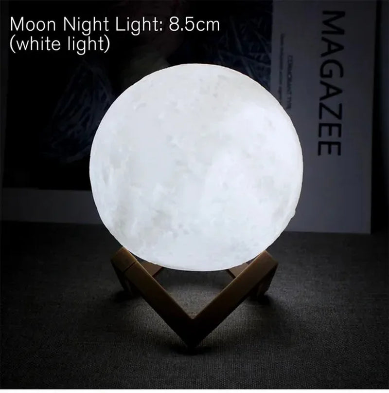 "The Lunar Glow" - 3D Rechargeable Moon Lamp 🌙