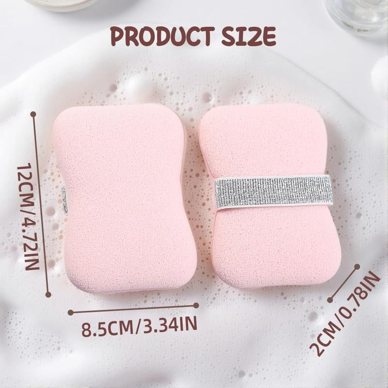 Buy 1 Get 1, Soap Bags with Exfoliating Shower Sponges — Deep Cleansing Foaming Soap Holder with Hand Strap, Body Scrub for Smooth Skin, Suitable for Men & Women, Perfect for Bath & Shower