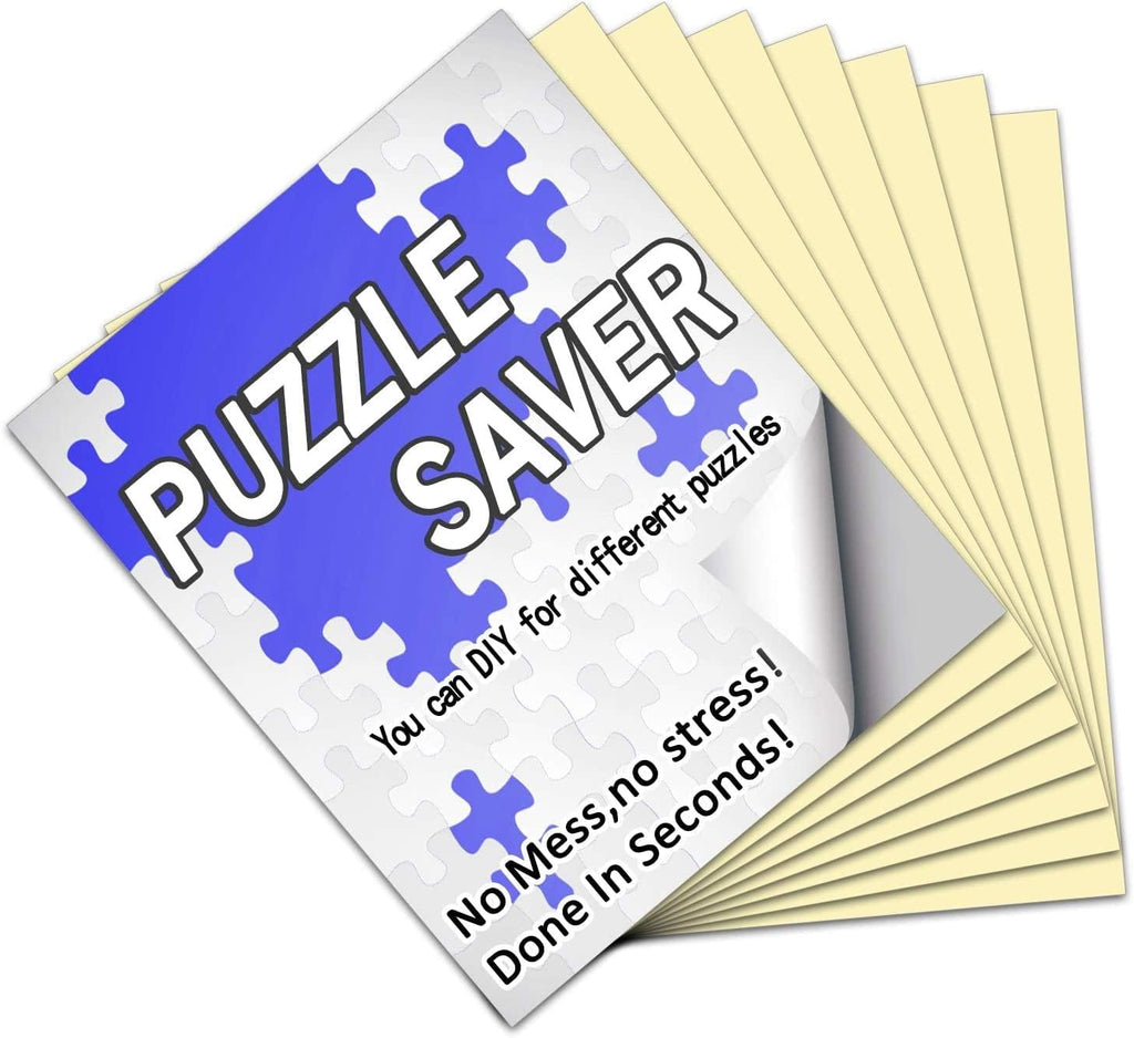 Preserve 6 X 1000 Jigsaw Puzzle Glue Sheets - 24 Peel and Stick Saver Sheets, No Stress & No Mess Backing Adhesive to Preserve Your Puzzle