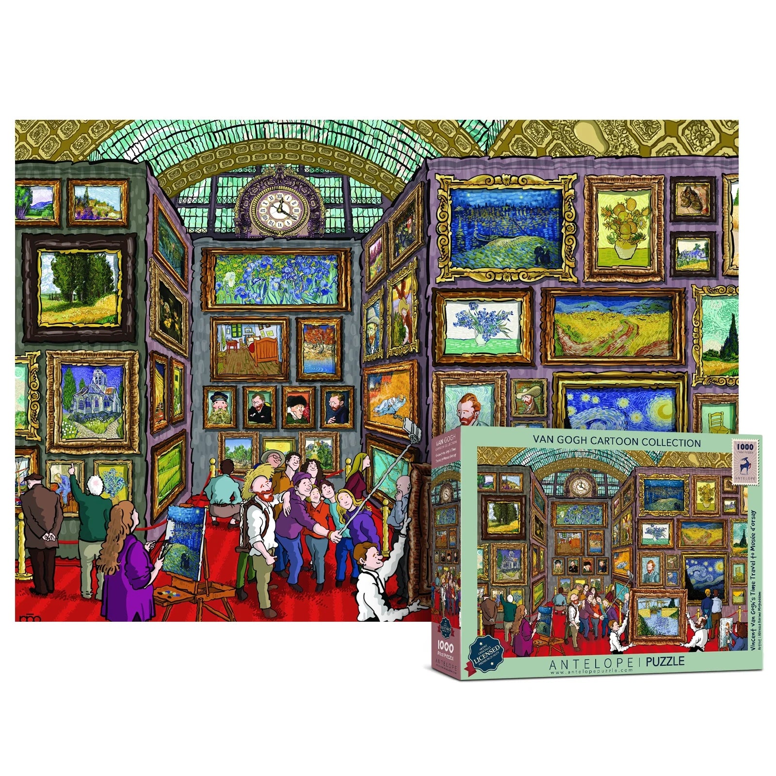 - 1000 Piece Puzzle for Adults, Van Gogh Jigsaw Puzzles 1000 Pieces, Van Gogh'S Time Travel to Muse Da Orsay Puzzles for Adults 1000 PC by Alireza Karimi Moghaddam