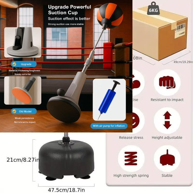 Premium Quality Boxing Speedball with Stand - Height Adjustable for Teens & Adults - 360° Rebound for Stress Relief & Fitness - Ideal for Home Use in Bedrooms Living Rooms & Gardens