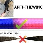 Heavy Duty 3 Dog Leash No Tangle Detachable 360° Swivel Device Multiple Dog Leash with Padded Handle for Two/Three Pets