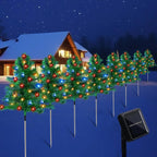 "Starlight Grove" - Set of 4 Solar-Powered Christmas Path Lights 🎄