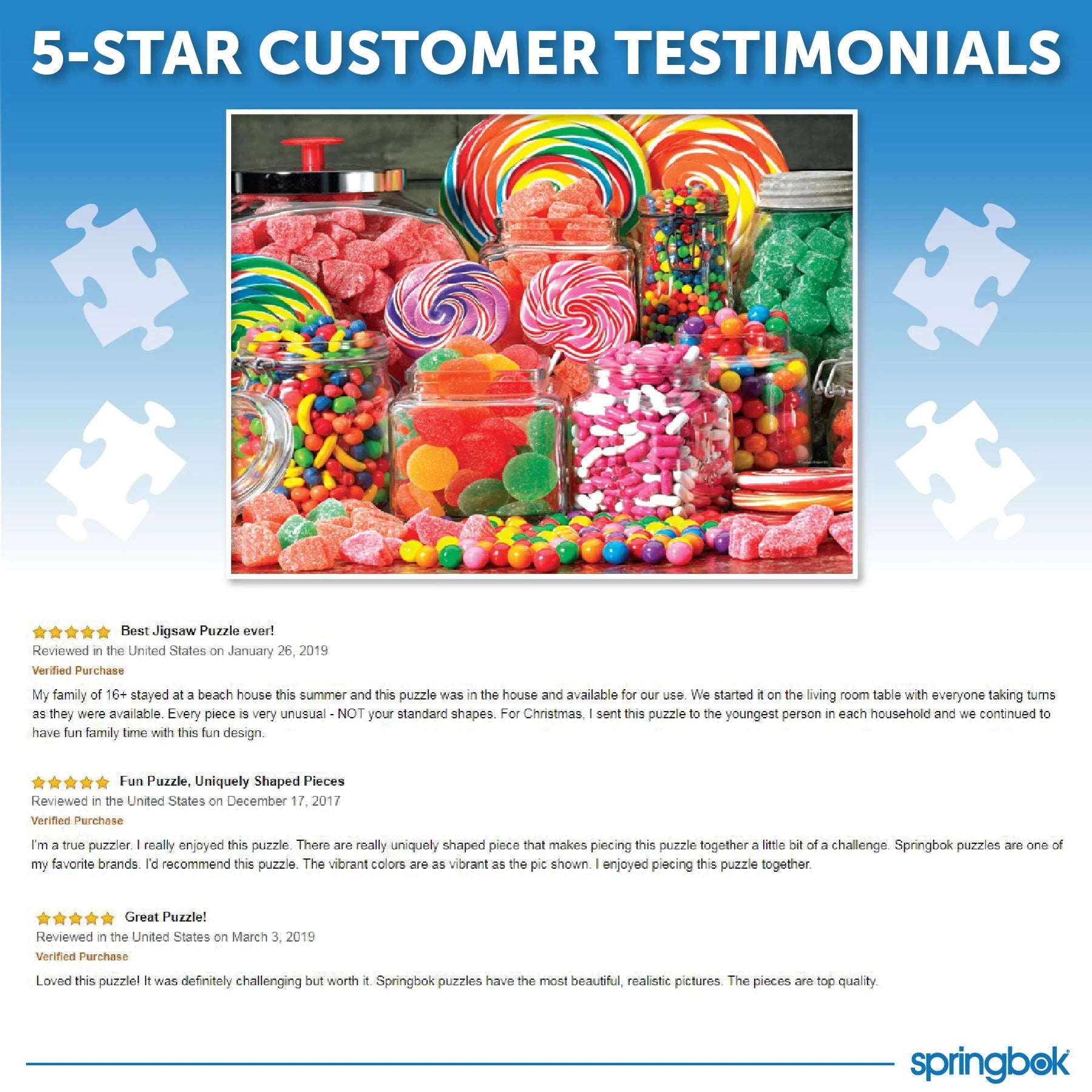 S 1000 Piece Jigsaw Puzzle Candy Galore