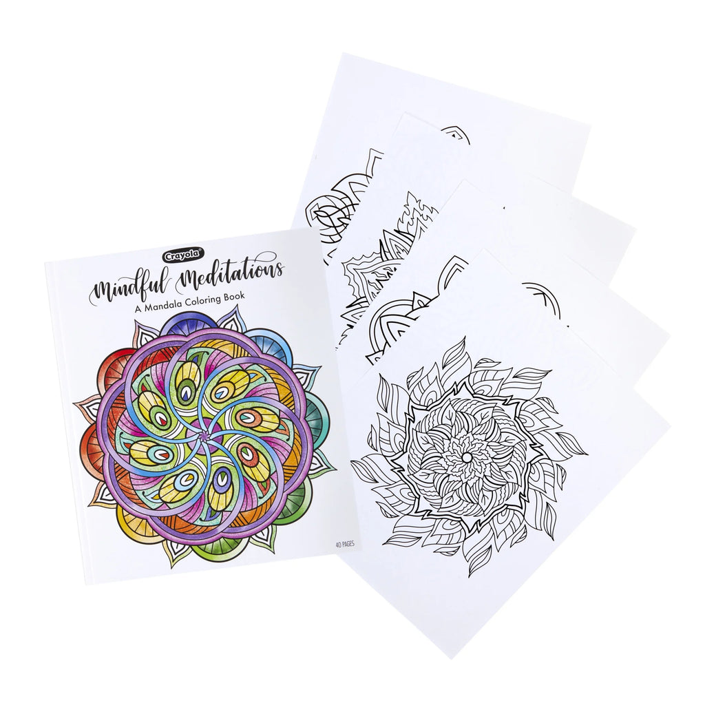 Mandala Coloring Book, 40 Pgs, Adult Coloring Book, Mindful Meditations, Mothers Day, Gifts for Teachers and Teens, Ages 8+