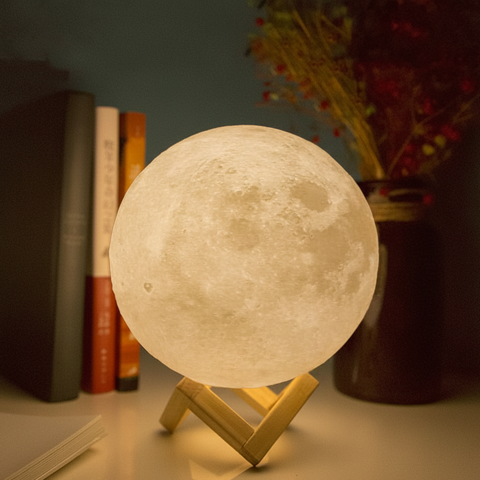 "The Lunar Glow" - 3D Rechargeable Moon Lamp 🌙