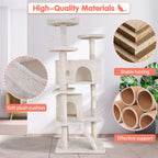Your Cat's Dream Kingdom: The 54" Multi-Level Cat Tower