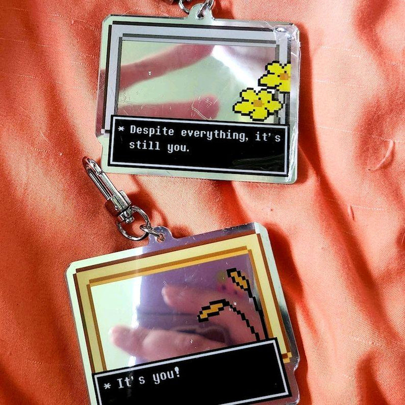 Despite Everything, It'S Still You Mirror Keychain - Silver U-Shaped Clasp