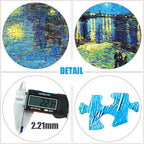1000 Pieces Glow in the Dark Puzzle for Adults, 70X50Cm Museum Collection Puzzle, 2Mm Thickness Luminous Puzzle, Famous Painting Puzzle Stress Reliever Artwork Puzzle for Kids Adults