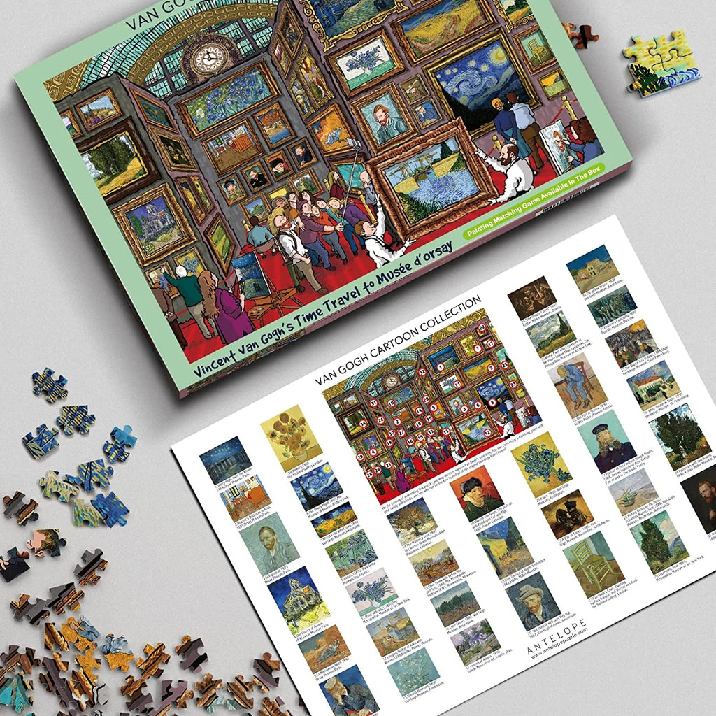 - 1000 Piece Puzzle for Adults, Van Gogh Jigsaw Puzzles 1000 Pieces, Van Gogh'S Time Travel to Muse Da Orsay Puzzles for Adults 1000 PC by Alireza Karimi Moghaddam