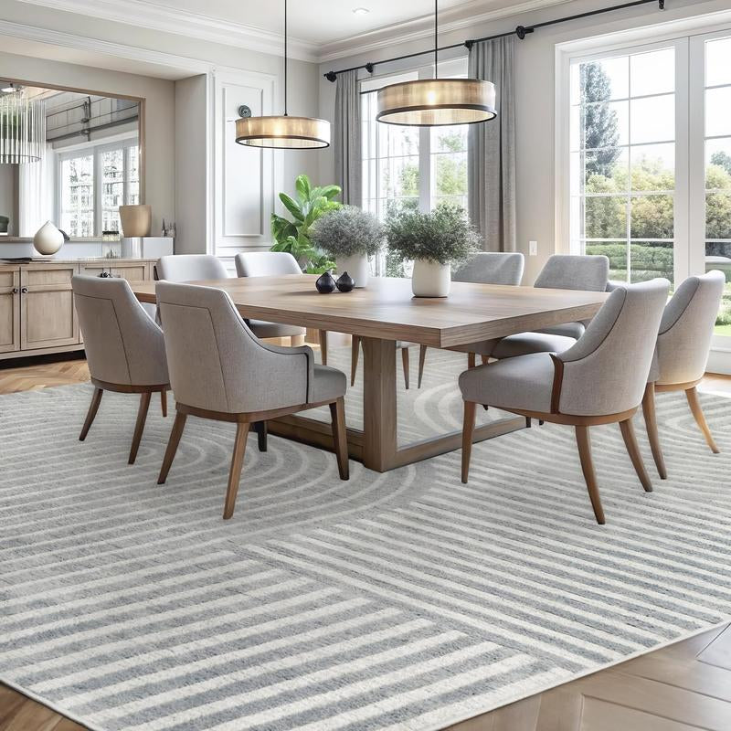  ["The FreshStart" - Machine Washable Geometric Rug ✨