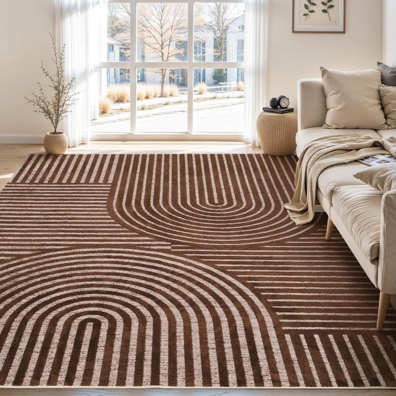  ["The FreshStart" - Machine Washable Geometric Rug ✨