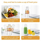 Portable Blender 1200 Mah 420 Ml Battery Powered Blender, White