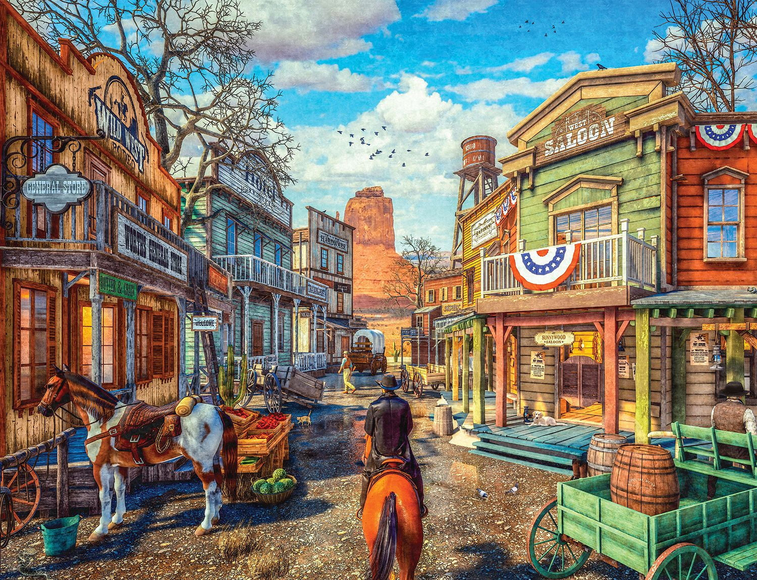 Old Western Town 500 Pc Puzzle |