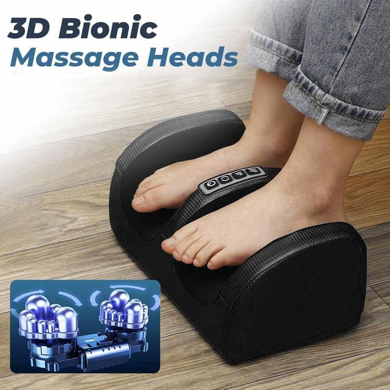 Foot Massager Machine with Heat, Foot & Calf Massager with Massage Roller | Deep Tissue Relief for Plantar Fasciitis, Pain Relief & Blood Circulation – Perfect Mother'S Day Gift for Women, Men & Mom Comfort Red/Black