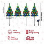 "Starlight Grove" - Set of 4 Solar-Powered Christmas Path Lights 🎄