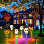 "The Graveyard Glow" - Solar-Powered Pumpkin & Skull Path Lights 💀