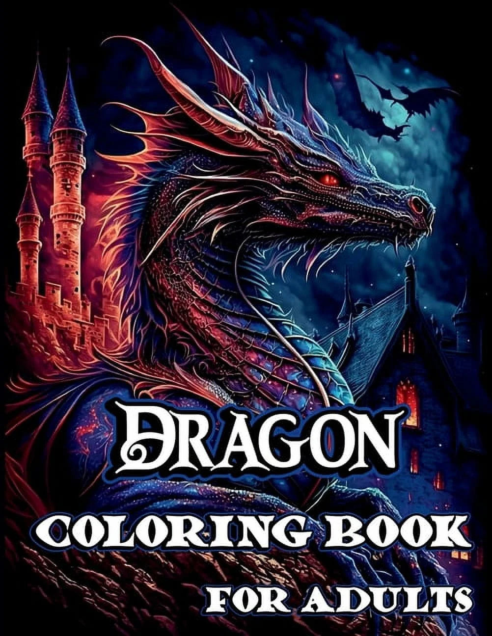 Dragon Coloring Book for Adults, (Paperback)
