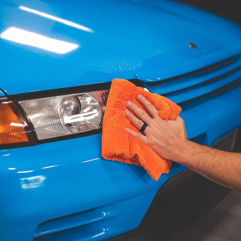 The Rag Company Eagle Edgeless 500 4-Pack Professional Korean 70/30 Blend Super Plush Microfiber Detailing Towels 500GSM Car Cleaning Supplies