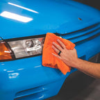 The Rag Company Eagle Edgeless 500 4-Pack Professional Korean 70/30 Blend Super Plush Microfiber Detailing Towels 500GSM Car Cleaning Supplies