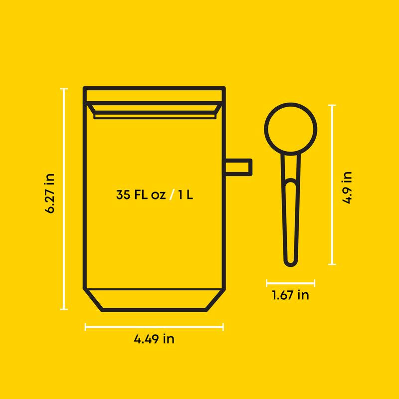Holden Stackable Glass Storage Canister Set with Wood Lids and Scoops