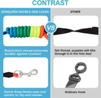 Heavy Duty 3 Dog Leash No Tangle Detachable 360° Swivel Device Multiple Dog Leash with Padded Handle for Two/Three Pets