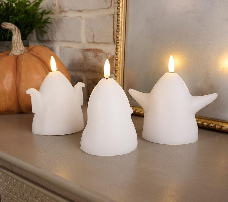 "The Enchanted Glow" - Set of 3 Flameless Holiday Candles 🕯️