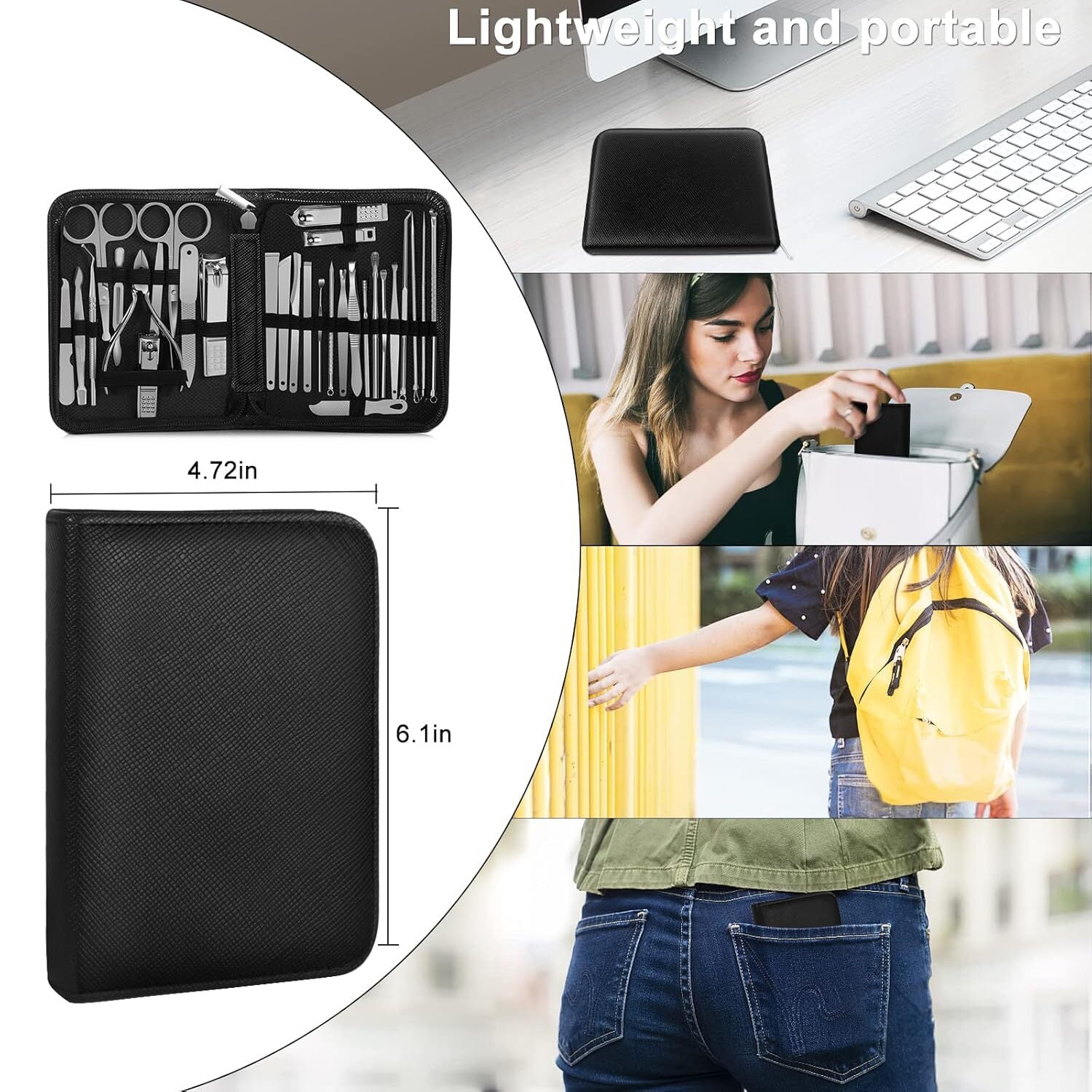 30 PCS SET Estuche De Herramientas Para Las Uñas Enterradas PEDICURA PROFESIONAL