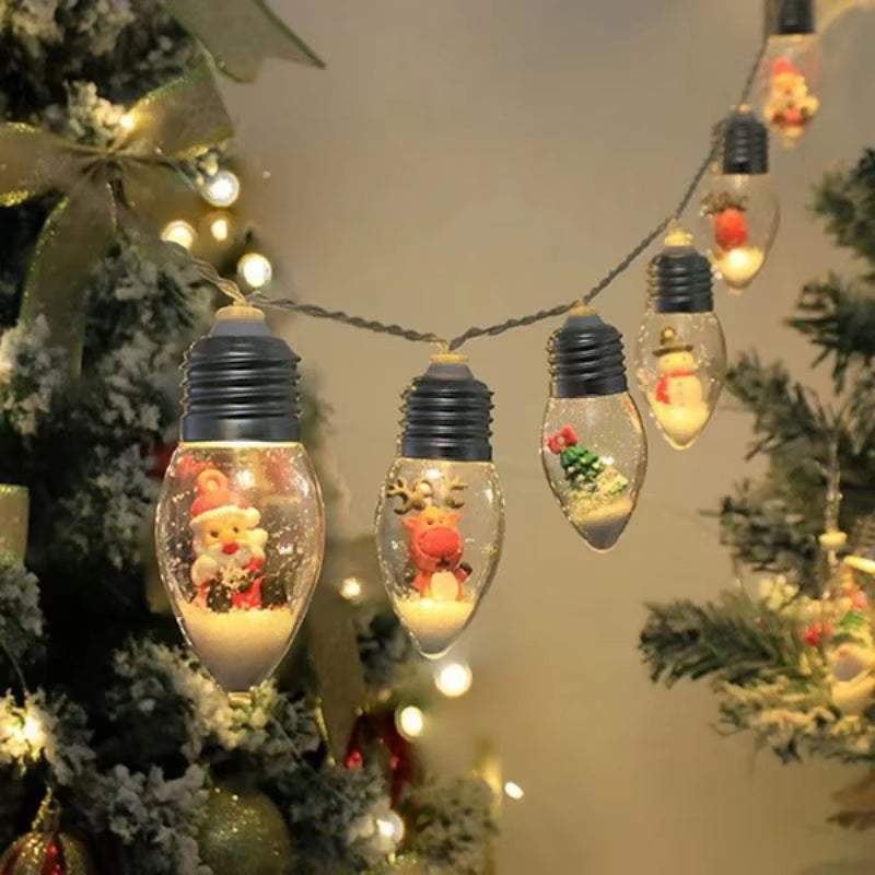 Whimsical Christmas Character String Lights