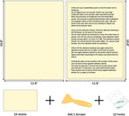 Preserve 6 X 1000 Jigsaw Puzzle Glue Sheets - 24 Peel and Stick Saver Sheets, No Stress & No Mess Backing Adhesive to Preserve Your Puzzle