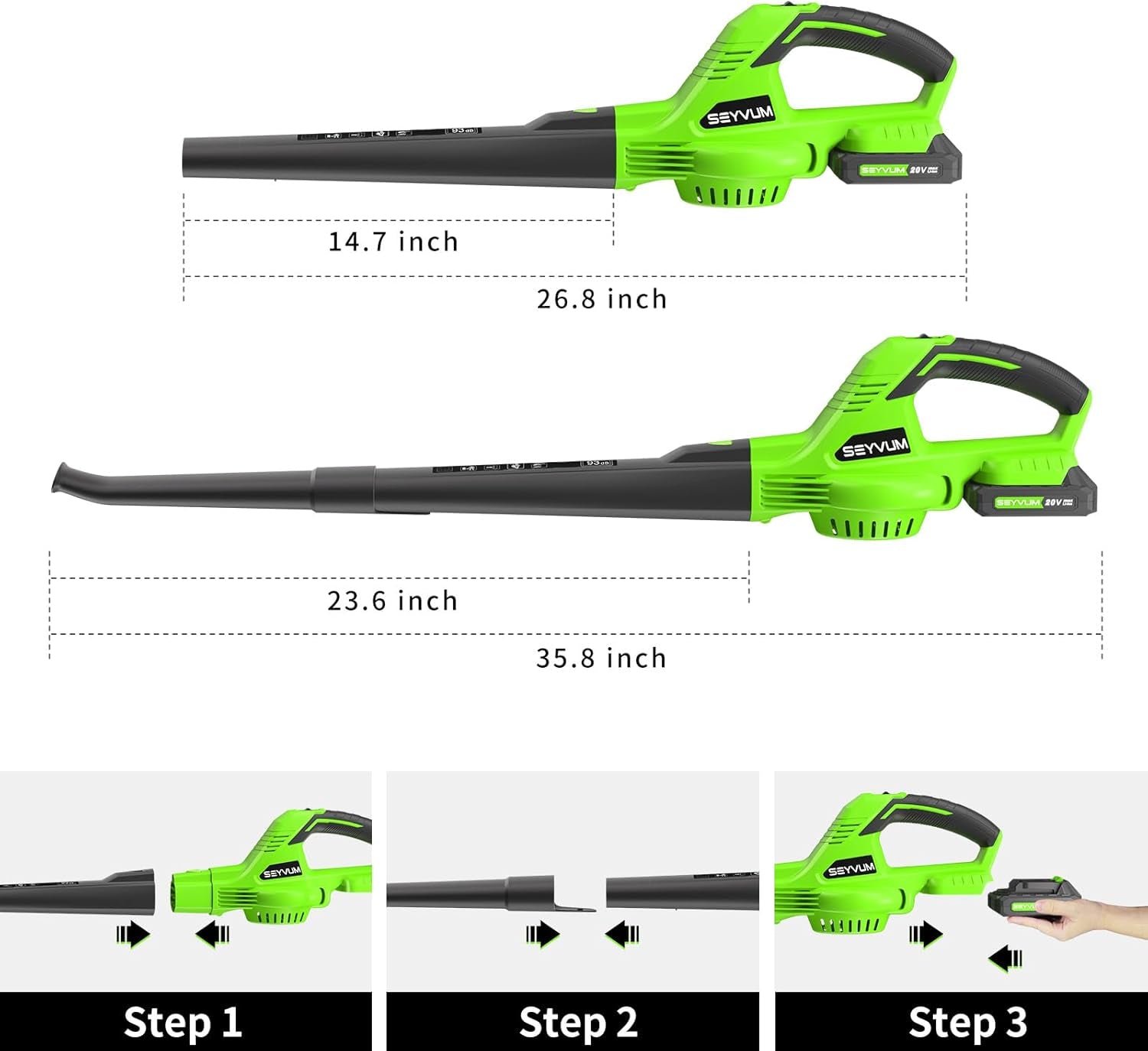 Soplador De Aire Inalambrico Electrico Con 2 Baterías Para Hojas Cesped Jardin