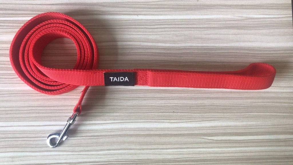 Nylon Dog Leash with 2-Layer, 4 FT/ 6 FT/ 7FT Long, 1 Inch Wide for Medium Large Dogs