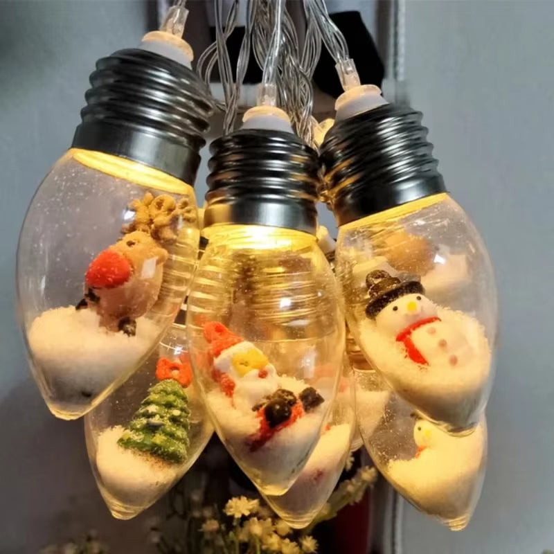 Whimsical Christmas Character String Lights
