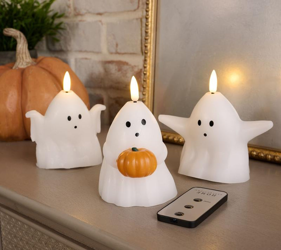 "The Enchanted Glow" - Set of 3 Flameless Holiday Candles 🕯️