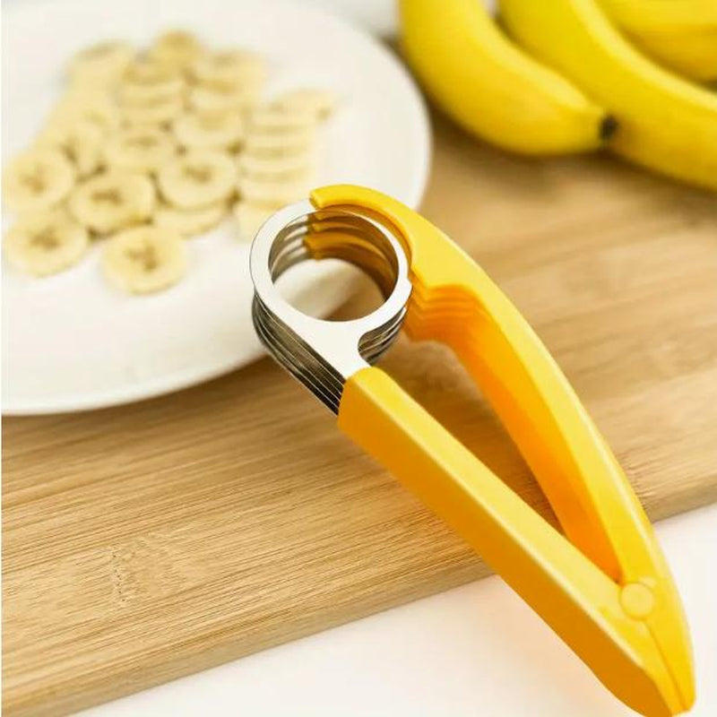 Creative PP Banana Slicer, Banana Fruit Splitter, Ham Sausage Cutter, Fruit Salad Slicer