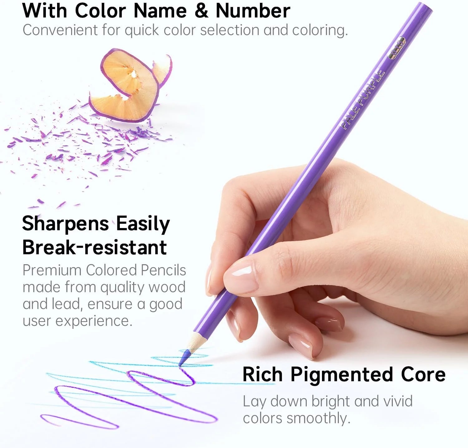 136 Colored Pencils,Colored Pencil Set for Adult Coloring Books