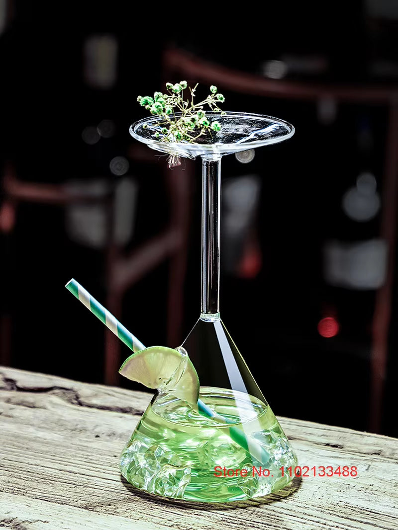 The Topsy-Turvy Cocktail Glass