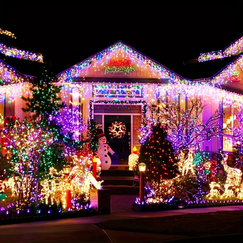 Hoodink 900LED 295FT Christmas Light String, Fairy Light 8 Modes and Timer with Remote Control, Home Garden Yard Christmas Wedding Decoration