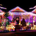 Hoodink 900LED 295FT Christmas Light String, Fairy Light 8 Modes and Timer with Remote Control, Home Garden Yard Christmas Wedding Decoration