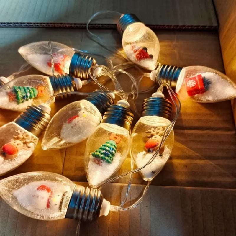 Whimsical Christmas Character String Lights