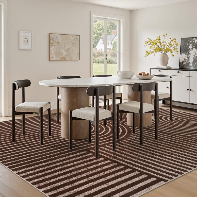  ["The FreshStart" - Machine Washable Geometric Rug ✨